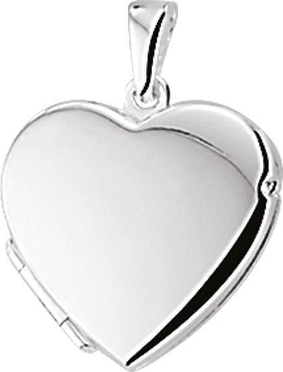 The Jewelry Collection Medaillon Hart - Zilver