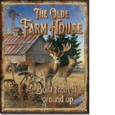 The Old Farm House Metalen wandbord 31,5 x 40,5 cm.