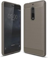 Armor Brushed TPU Hoesje Nokia 5 - Grijs