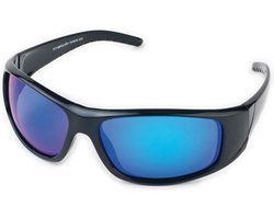 Polariserende Zonnebril BluePower Blauw Zwart Spiegelglas – Bootbril Spiegelglazen Sportzonnebril Sport Vis Boot Fiets Fietsbril Visbril