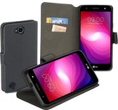 MP Case zwart book case style voor LG X Power 2 wallet case