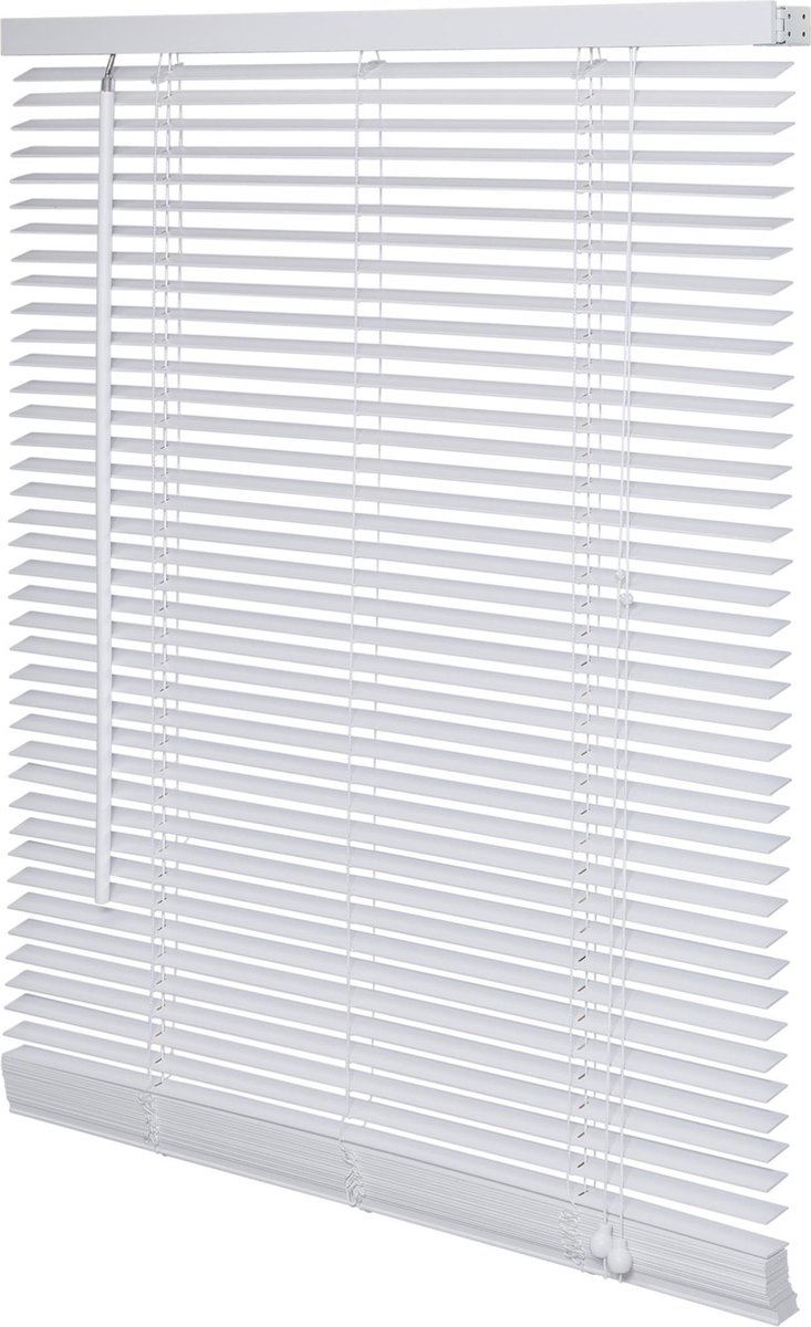 Jaloezie - Hout - Lamelbreedte 25mm - Uni Wit - 140x175cm - Intensions - FSC