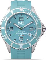 Tutti Milano TMOG001TU- Horloge -  48 mm - Turquoise - Collectie Oceano Grande