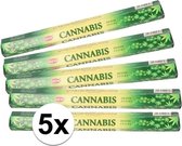 5x pakje wierook stokjes Cannabis