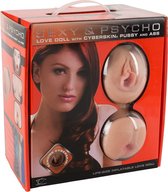 Topco – Opblaasbare Liefdespop Carmen Luvana met Huidachtige Vagina en Anus – 3D Gevormd Gezicht – beige