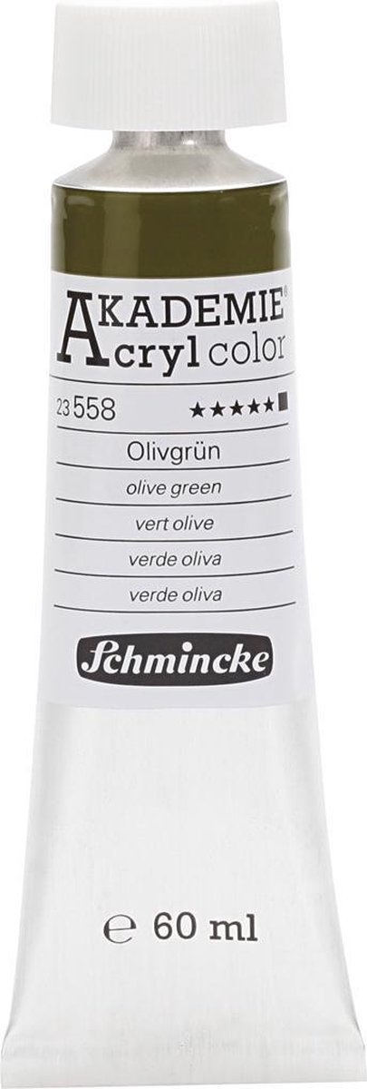 Schmincke AKADEMIE® Acryl color, opaque, 60 ml, olive green (558)