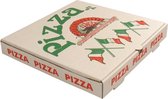 150x Pizzadoos, Americano, Golfkarton, 30x30x4.5cm, wit