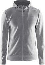 Craft Leisure Fleece Zip Hoodie Heren - Grijs - maat XL