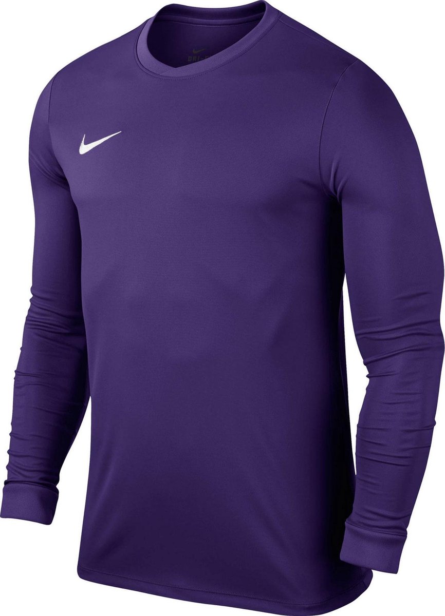 Nike Park VI LS Teamshirt Heren Sportshirt - Maat XL - Mannen - paars/wit