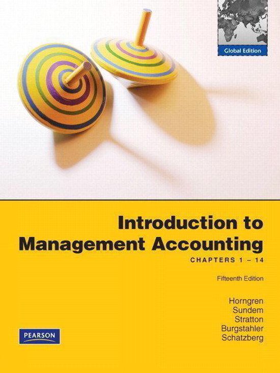 Introduction to Management Accounting, Charles T Horngren