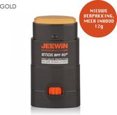 JEEWIN Sunblock Stick SPF 50+ - MAT GOLD/D'ORE  | ook geschikt voor bescherming tattoo | 100% Minerale zonbescherming UVA/UVB| Zonnebrand | Geen Nano of Microplastics | Trotse sponsor van Sportclub Only Friends