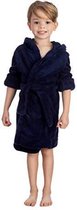 Elowel kamerjas (baadjas) met capuchon voor jongens en meisjes donkerblauw (maat 14 Jaar)