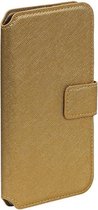 Goud Huawei P8 Lite TPU wallet case - telefoonhoesje - smartphone hoesje - beschermhoes - book case - booktype hoesje HM Book