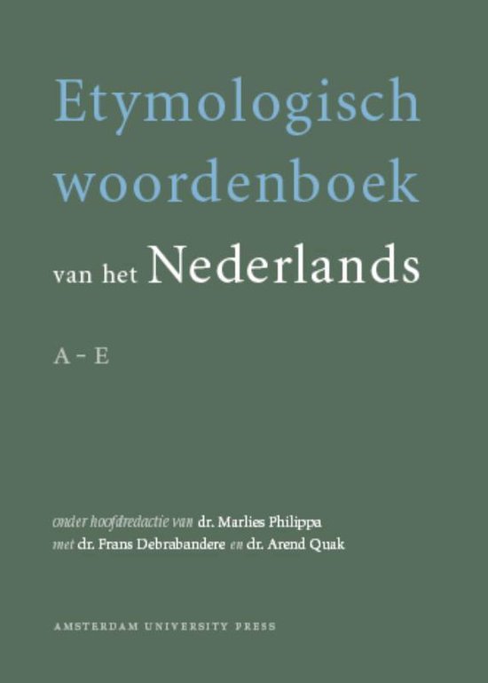 Cover van het boek 'Etymologisch woordenboek van het Nederlands (set vier delen)'
