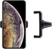 Shop4 - iPhone Xs Max Autohouder Verstelbare Ventilatierooster Houder Zwart