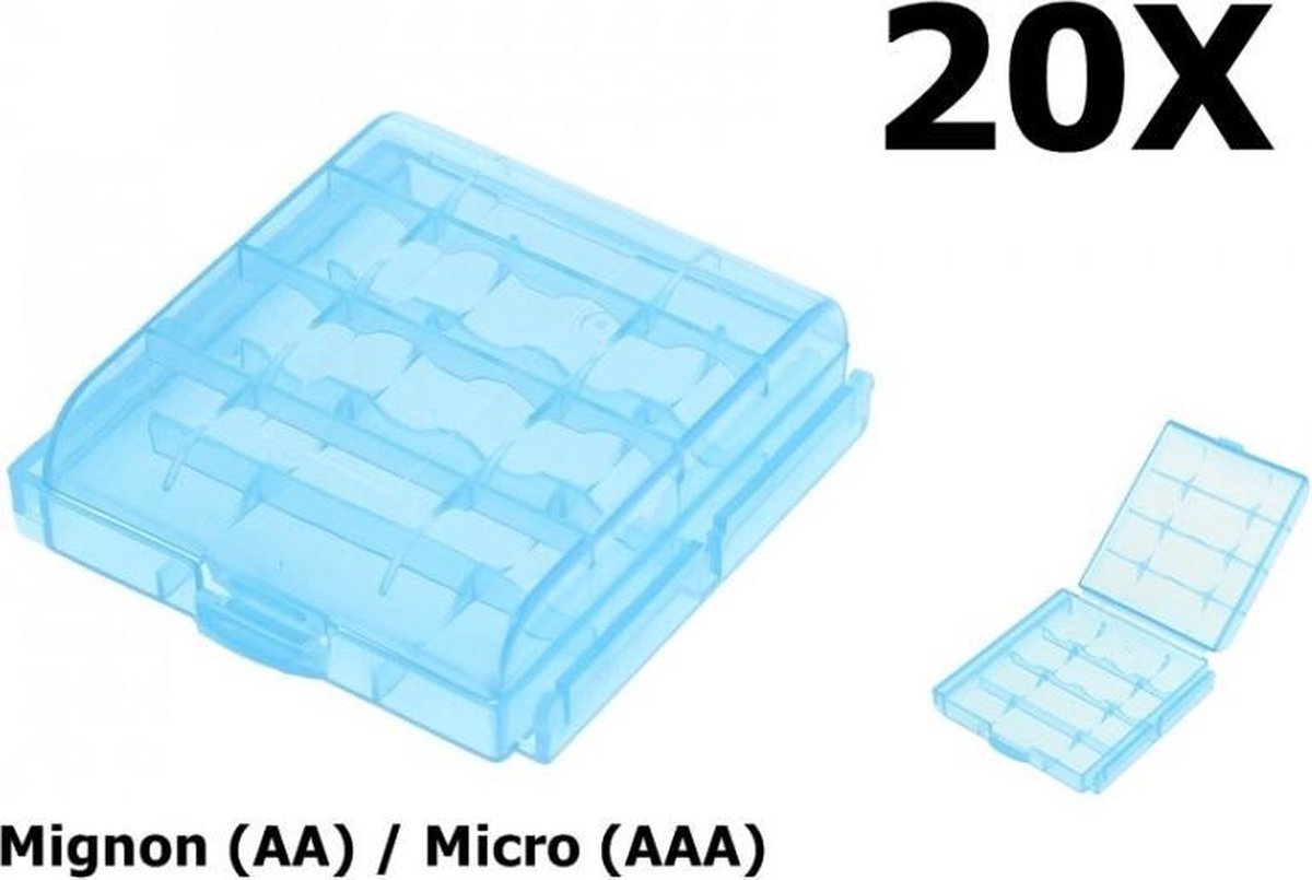 20 Stuks - Transportbox Batterijen Mignon (AA) / Micro (AAA)