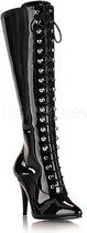 Pleaser - VANITY-2020 Kniehoge laarzen - US 9 - 39 Shoes - Zwart