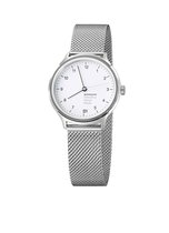 Mondaine Helvetica No1 Regular (MH1.R1210.SM) Dameshorloges, Mesh Horlogeband, Stalen Horlogekast, Swiss Made - 33mm
