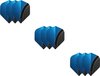 Afbeelding van het spelletje 3 Sets (9 stuks) XS100 Curve flights Multipack - Aqua Blauw