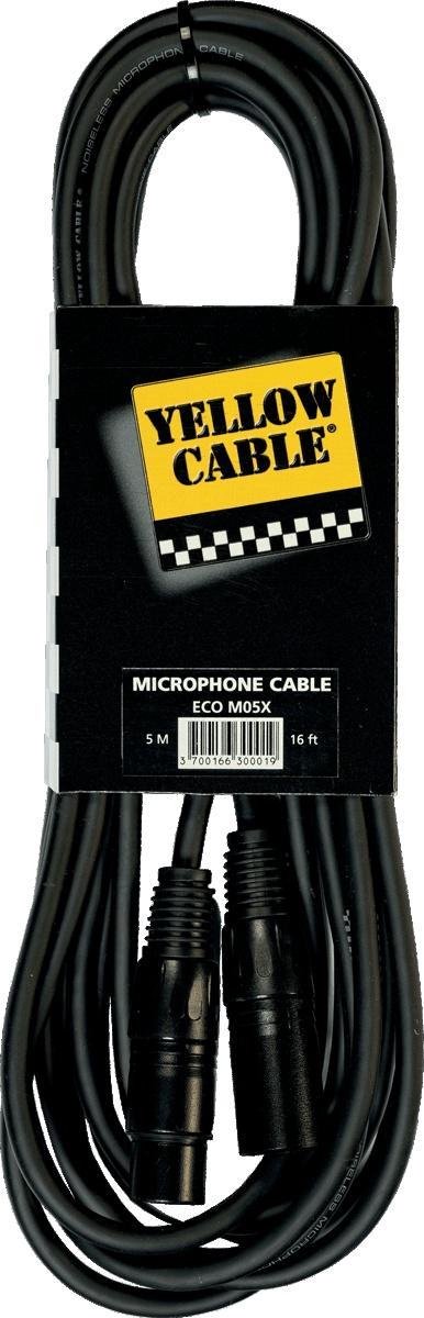 Microfoonkabel - Yellow Cable - Xlr male/xlr female - 5m