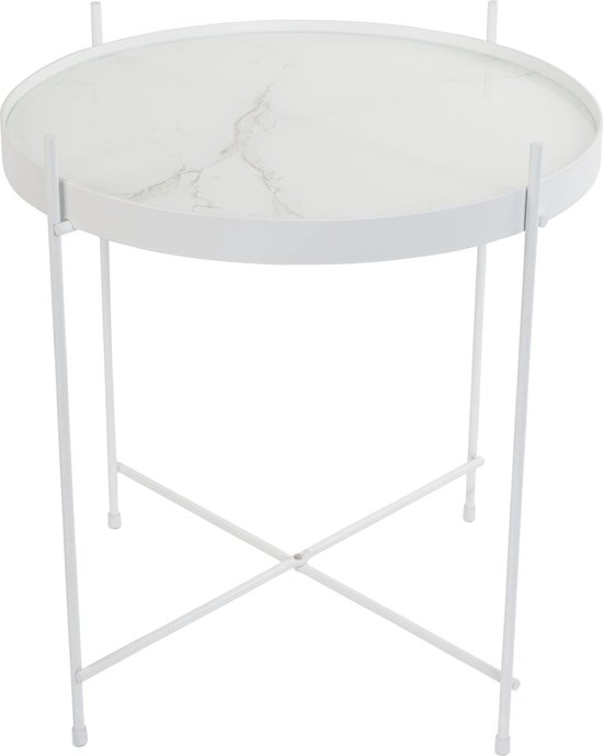 Zuiver - Side Table Cupid Marble White - Wit