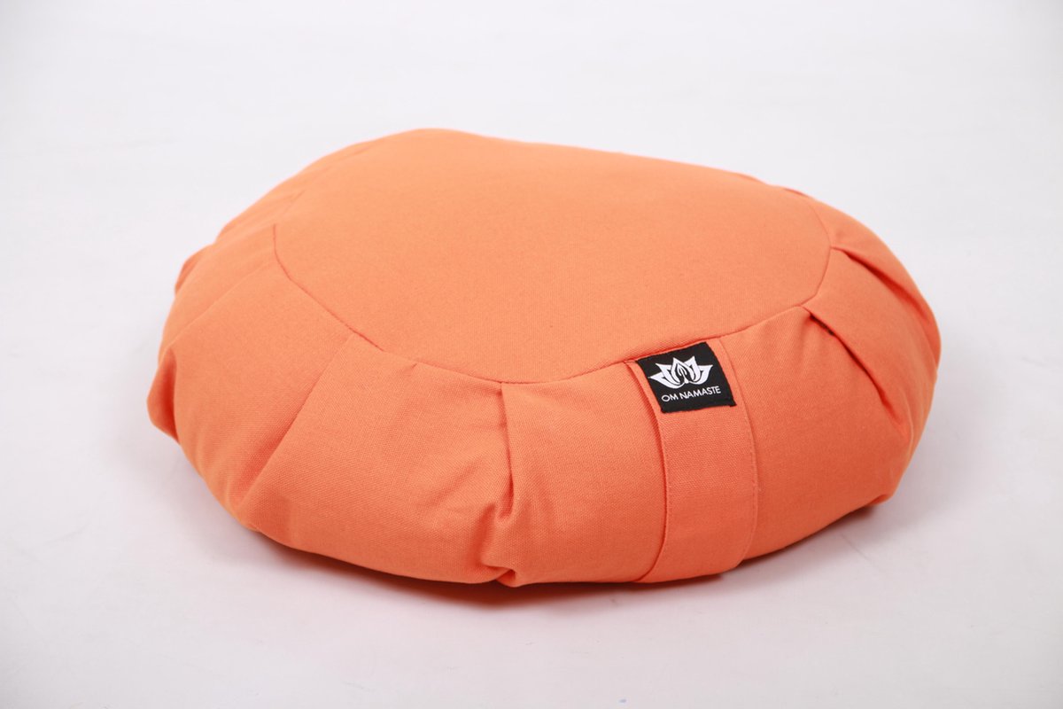 Bol.com Om Namaste Zafu Meditatiekussen - Oranje - Zitkussen aanbieding
