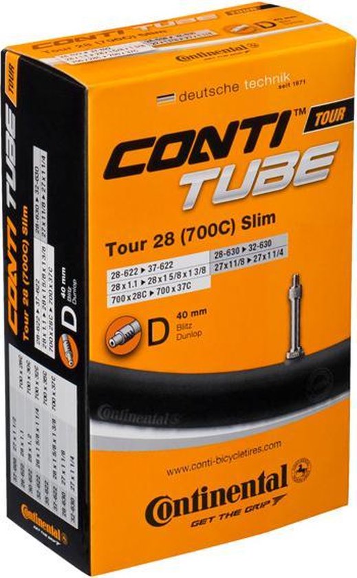 Continental Tour All - Binnenband Fiets - Hollands Ventiel - 40 mm - 28 x 1 1/4 - 1 3/8 - 175 - 200 van Continental — afbeelding 3