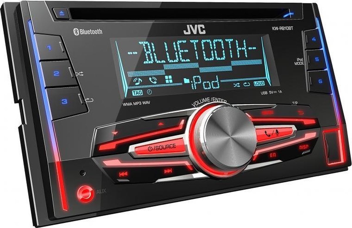 JVC KWR910BT Autoradio Dubbel DIN USB CD Bluetooth