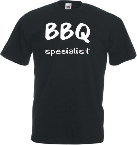 Mijncadeautje Unisex T-shirt zwart (maat XL) BBQ Specialist