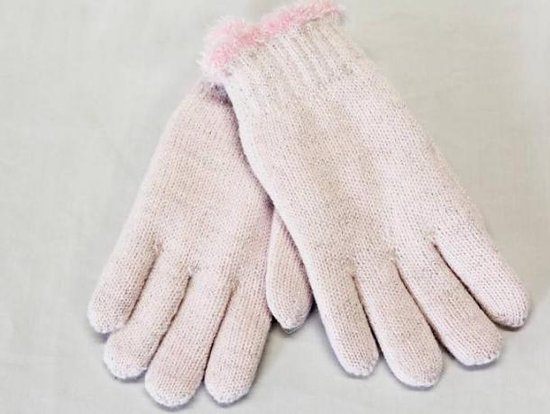 ramp sigaar Niet essentieel Dames handschoenen /dubbele voering pels/ LUREX/ oud roze/glitters/sportief  fashion... | bol.com