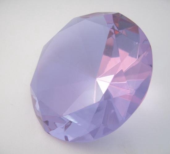 Wasserette Gedeeltelijk Onrechtvaardig Paarse kristallen diamant 10 cm | bol.com