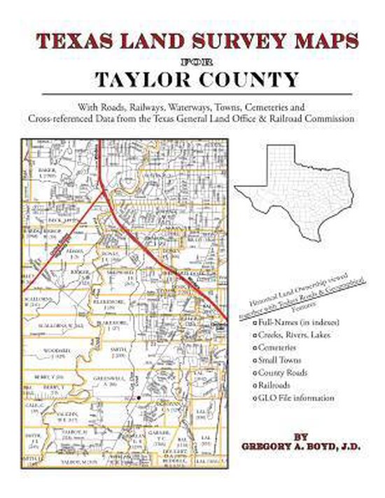 Texas Land Survey Maps for Taylor County 9781420350227 Gregory a