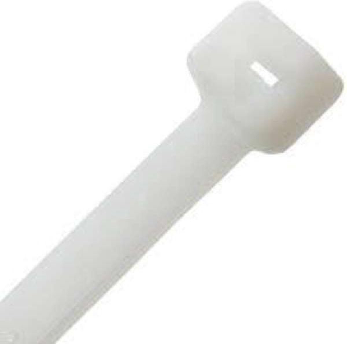 Kabelbinder transparant 2,5 x 100 mm — polyamide PA, sterk & onopvallend - kabelbinder transparant 2,5x100, transparante kabelbinder 100 mm, polyamide kabelbinder 2.5 mm, bundelen kabels onopvallend, kabelbinders klein
