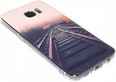 Treinspoor hoesje Geschikt voor Samsung Galaxy S7 Edge