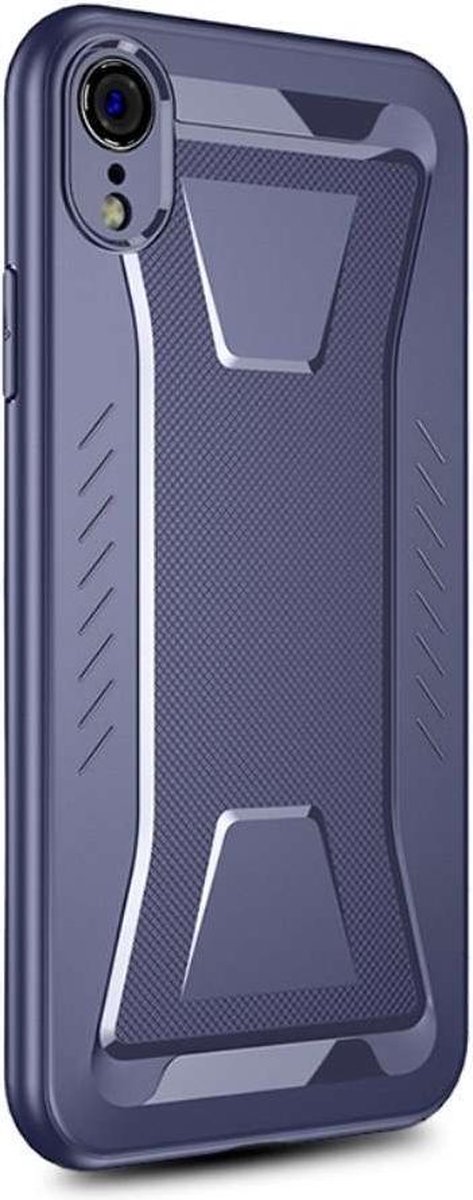 IPAKY Phantom Rhombus Series Soft TPU hoesje voor de Apple iPhone Xr - Blauw