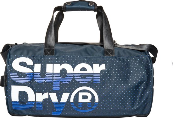 Superdry Sporttas - blauw/wit | bol.com