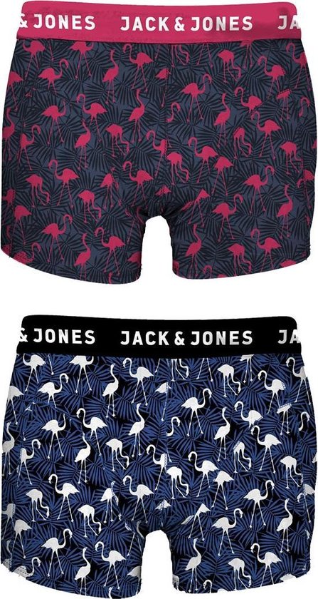 Jack & Jones - 2-pack Flamingo Boxershorts - M | bol.com