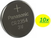 10x Panasonic CR2354 3Volt Lithium knoopcel batterij voor o.a. Polar CS600X, CS500 en CS400