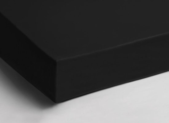 Zware Dubbel Jersey Hoeslaken Zwart | 190x220 |  Dikke Kwaliteit |  Heerlijk Zacht En Comfortabel