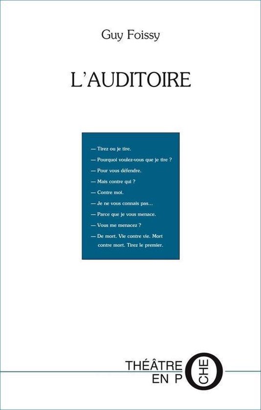 Théâtre en poche - L'Auditoire - cover