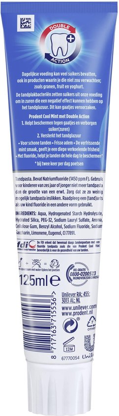 Prodent Coolmint Tandenpasta - 12 x 125 ml - Voordeelverpakking - Prodent