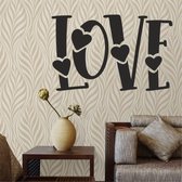 Muursticker - Love - 50x85 - Zwart