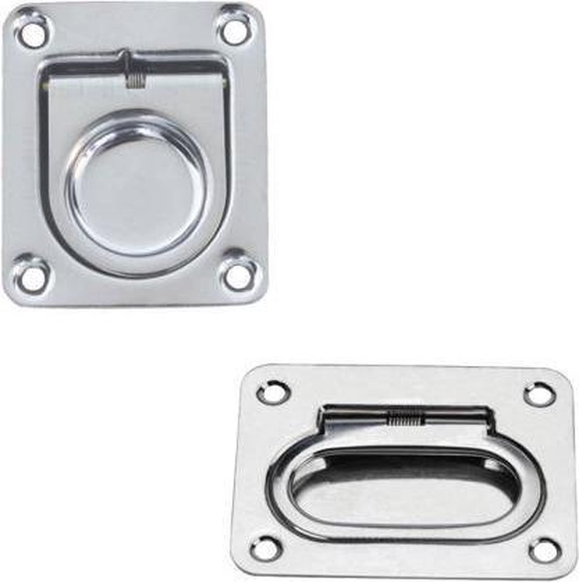 Lalizas Flush lift Ring, stamped inox 316, 55,5x65,5mm