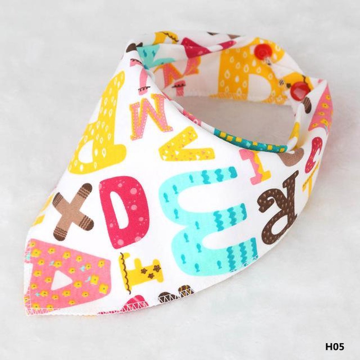 Goedkoopste JillyBee - Slab - Slabbertje - Slabber - Bandana - Dieren - Letters - Multicolor