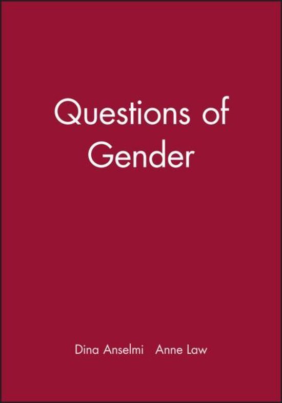 Boek cover Questions of Gender van Dina Anselmi (Paperback)