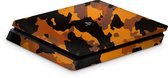 Playstation 4 Slim Console Skin Camouflage Oranje-PS4 Slim Sticker