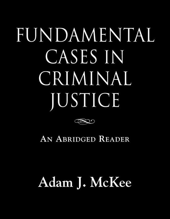 Fundamental Cases in Criminal Justice - cover