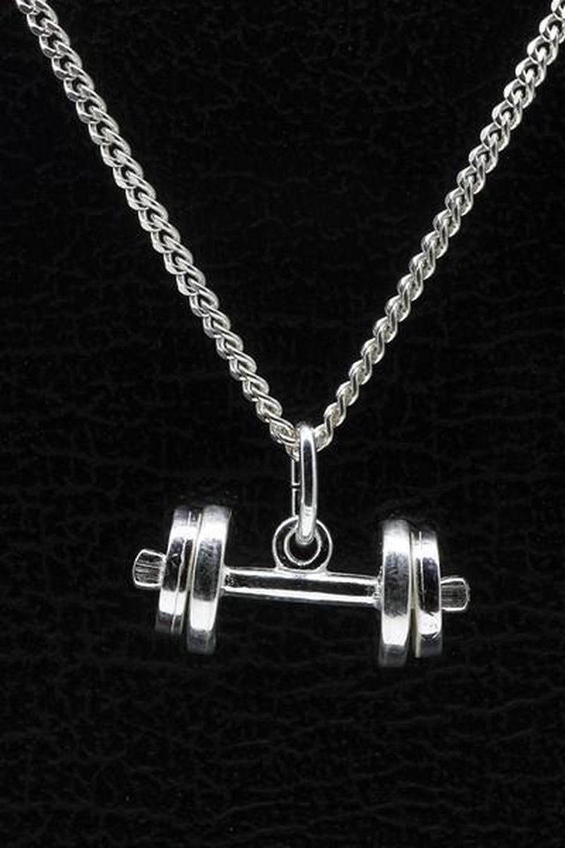 Zilveren Halter ketting hanger - losse schijven