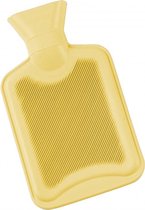 Premium  Gele Geribbelde Kruik – 2 Liter – Geel | 100% Natuurlijk Rubber Warmwaterkruik