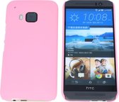 HTC one M9 Hard Case Hoesje Licht Roze Light Pink